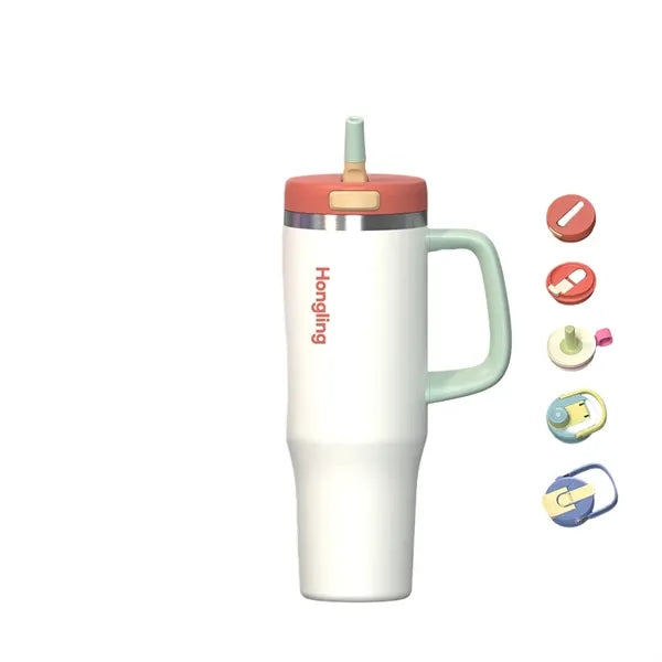 40 Oz Insulated Stainless Steel Tumbler With Handle