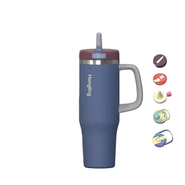 40 Oz Insulated Stainless Steel Tumbler With Handle
