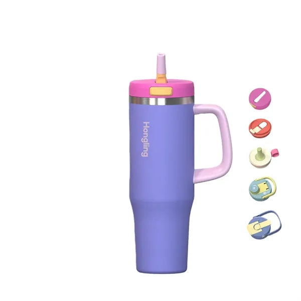 40 Oz Insulated Stainless Steel Tumbler With Handle
