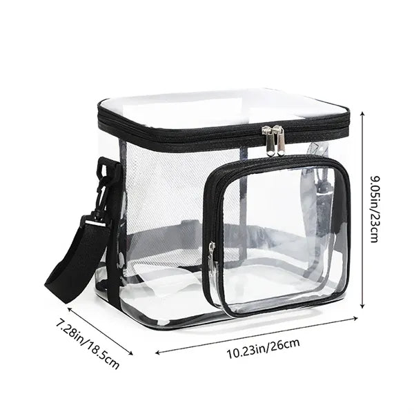 Transparent PVC Crossbody Storage Bag