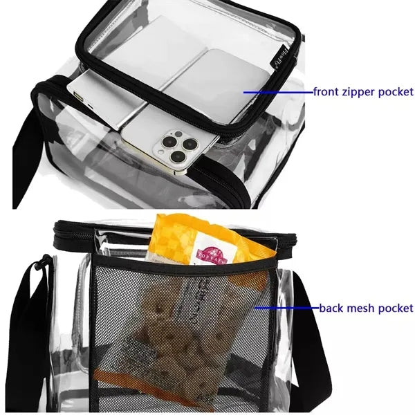 Transparent PVC Crossbody Storage Bag
