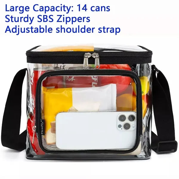 Transparent PVC Crossbody Storage Bag
