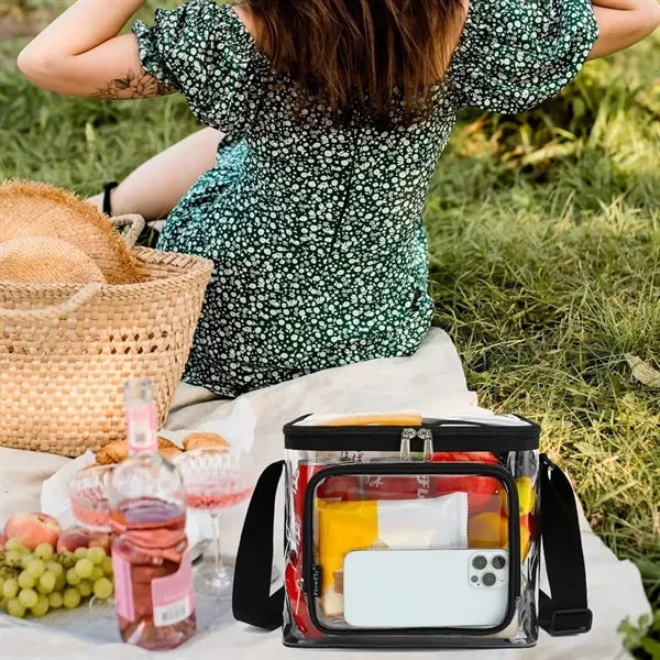 Transparent PVC Crossbody Storage Bag