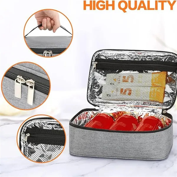 Mini Portable Thermal Insulated Cooler Bag Lunch Box