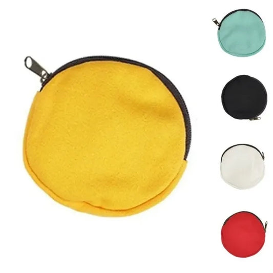 Canvas Round Coin Pouch