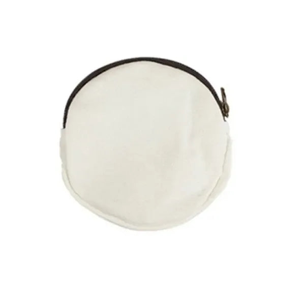 Canvas Round Coin Pouch