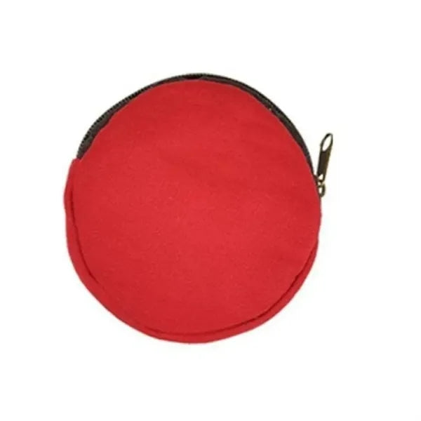 Canvas Round Coin Pouch