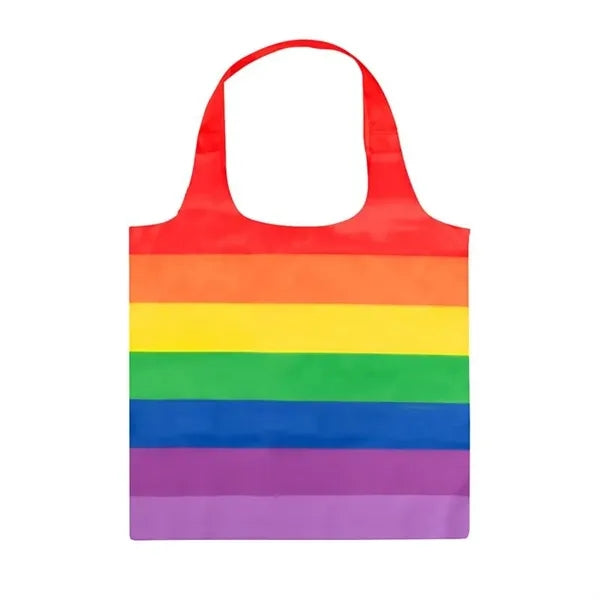 Rainbow Polyester Tote Bag
