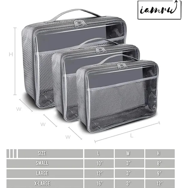 Clear Storage Organizer Bag With Zipper For Cosmetics Toys
