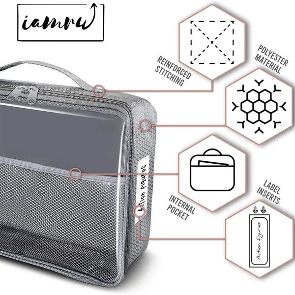 Clear Storage Organizer Bag With Zipper For Cosmetics Toys