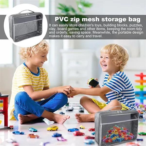 Clear Storage Organizer Bag With Zipper For Cosmetics Toys