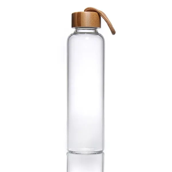 18 Oz. Vidro Glass & Bamboo Bottle