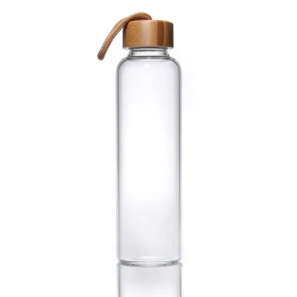 18 Oz. Vidro Glass & Bamboo Bottle