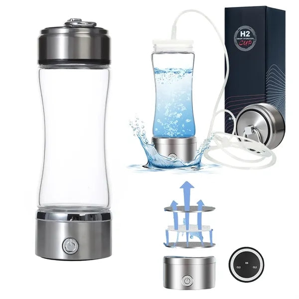 3 in 1 Hydrogen Water Bottle With SPE PEM Technology
