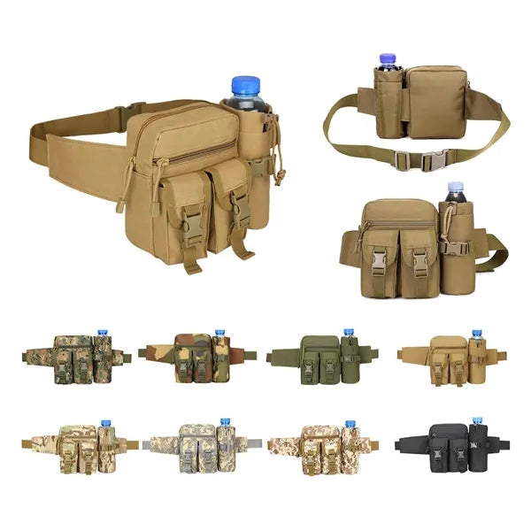 Durable Waist Bag With Multi-pocket For Outdoor And Travel