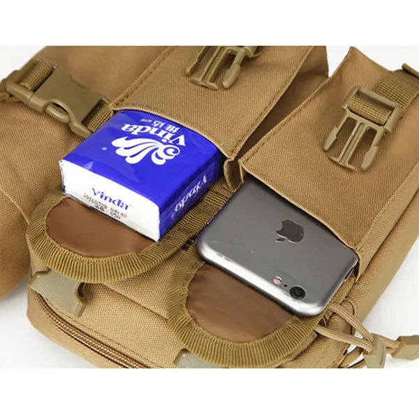 Durable Waist Bag With Multi-pocket For Outdoor And Travel