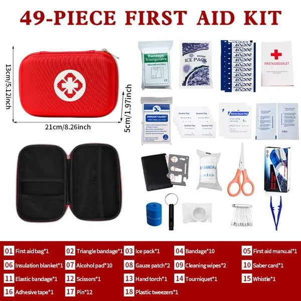 RPET Zippered Tool and Electronic Accessory Pouch
