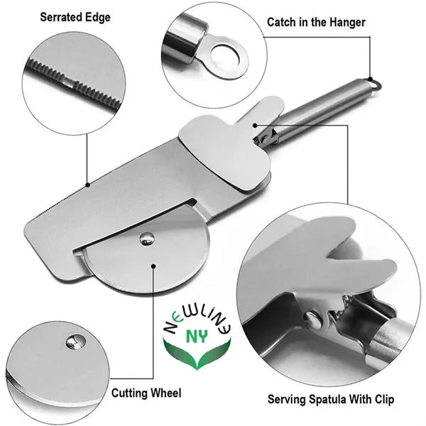 Stainless Steel 3-in-1 Pizza Knife