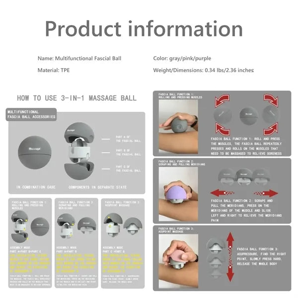 Multi-functional Fascial Massage Ball