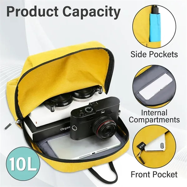 Lightweight Waterproof Oxford Backpack with Multiple Pockets