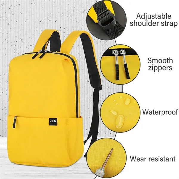Lightweight Waterproof Oxford Backpack with Multiple Pockets