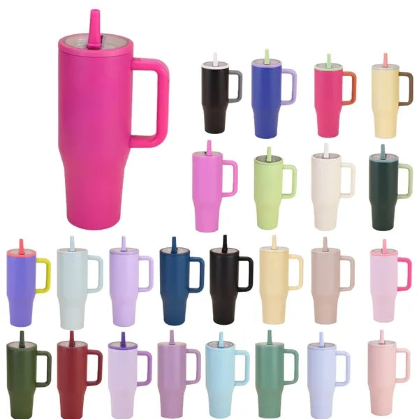 40 Oz. Stainless Steel Insulated Tumbler With Handle