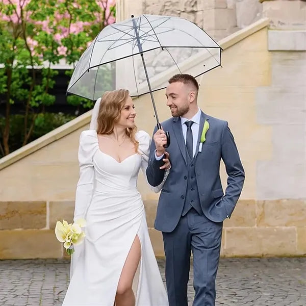 Auto Open Clear Dome Bubble Umbrella