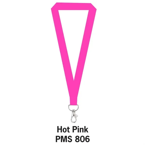 1" Flat Polyester Lanyard