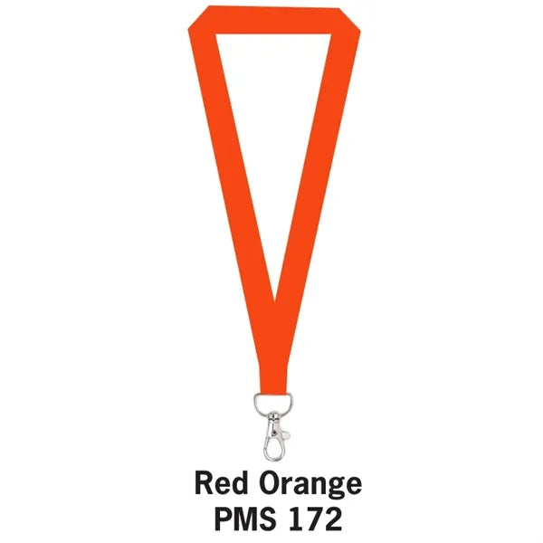 5/8" Flat Polyester Lanyard