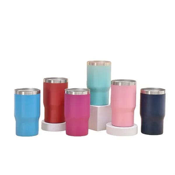 16 Oz Insulated Stainless Steel Tumbler with Clear Lid