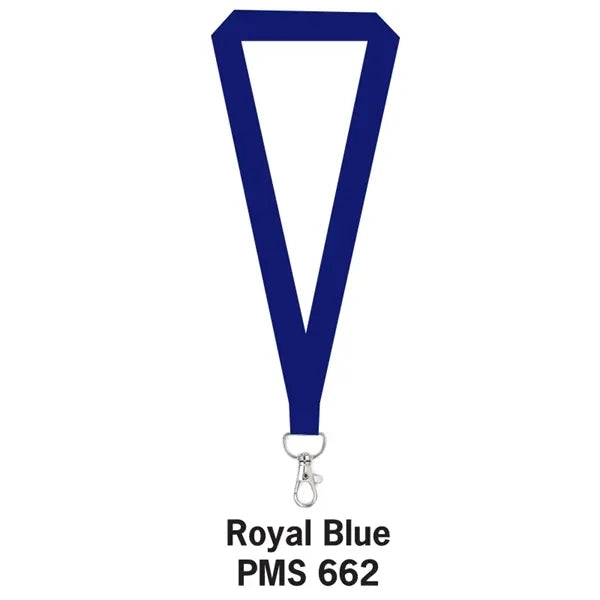 3/4" Flat Polyester Lanyard