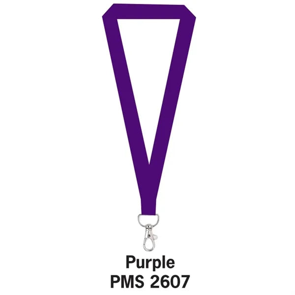 1/2" Flat Polyester Lanyard