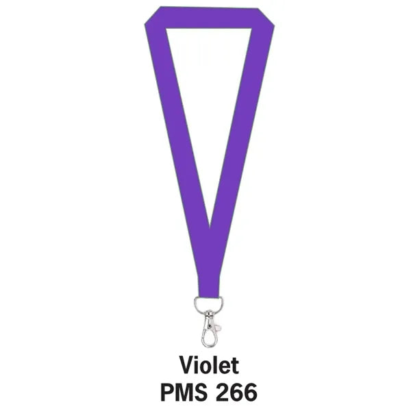 1/2" Flat Polyester Lanyard