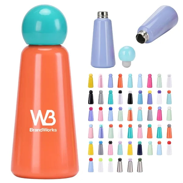 17 Oz Creative Insulated Stainless Steel Bottle with Pop Lid