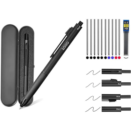 4-in-1 Multi-Color Pen with Metal Barrel