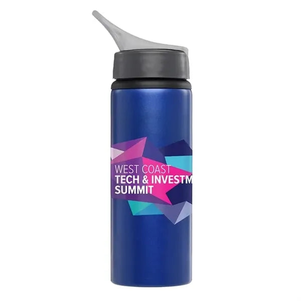 24 oz. Flip Top Aluminum Bottle with Handle - Full Color