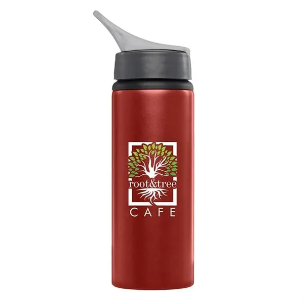 24 oz. Flip Top Aluminum Bottle with Handle - Full Color