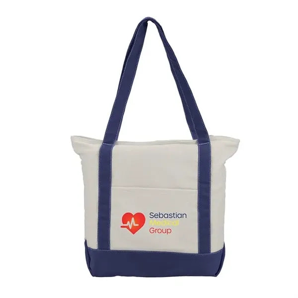 Zephyr - Cotton Canvas Boat Tote Bag -