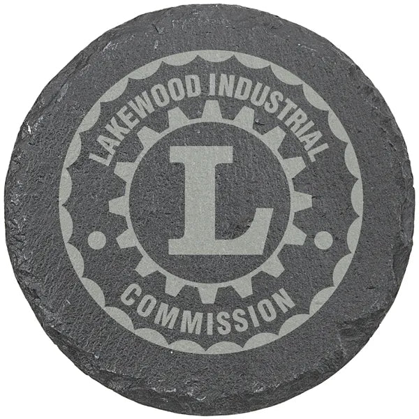 4" Round Slate Coaster