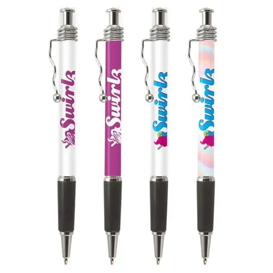 Jazz w/ Squiggle Pocket Clip Digital Full Color Wrap Pen