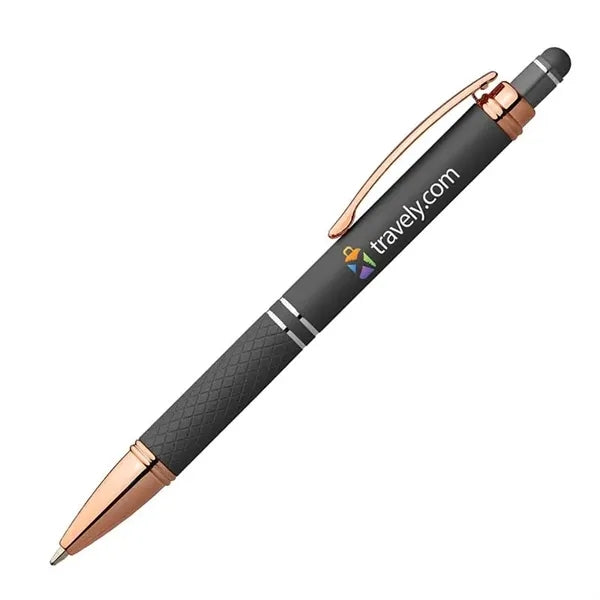 Phoenix Softy Rose Gold Metallic Pen w/ Stylus -