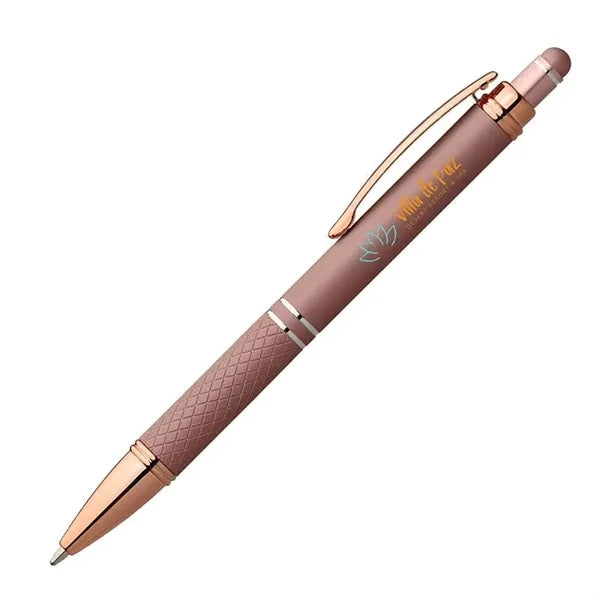 Phoenix Softy Rose Gold Metallic Pen w/ Stylus -
