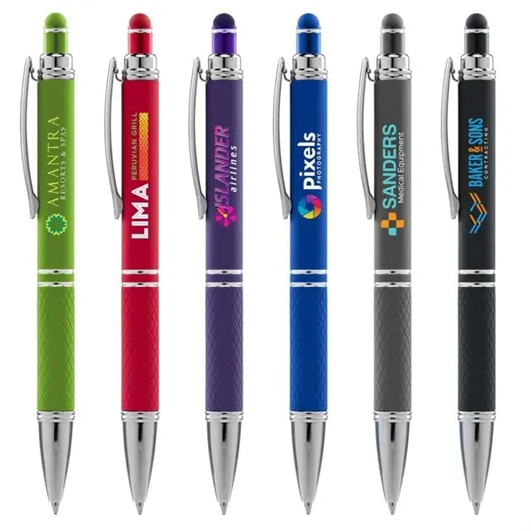 Phoenix Softy w/Stylus - - Full Color Metal Pen