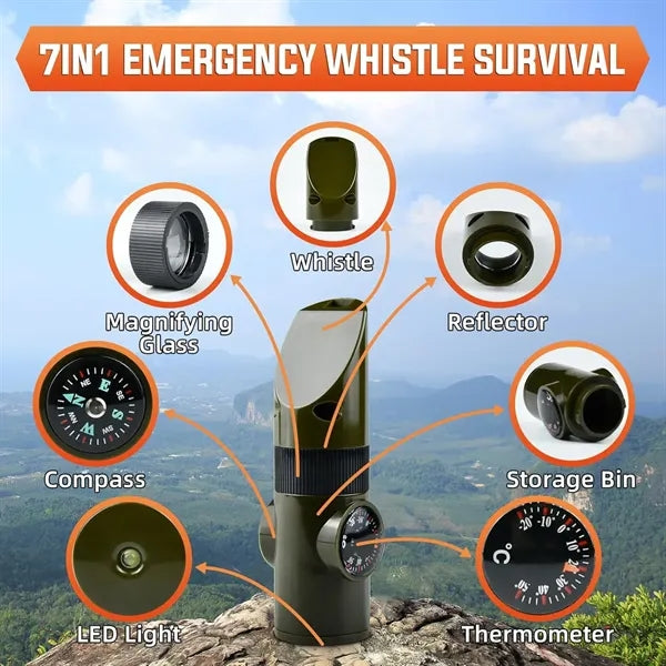 7-in-1 Survival Whistle