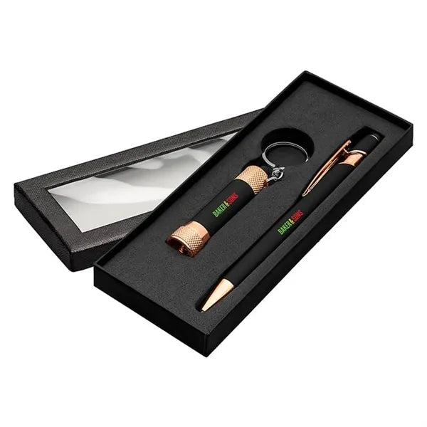 Ellipse & Chroma Softy Rose Gold Classic Window Gift Set
