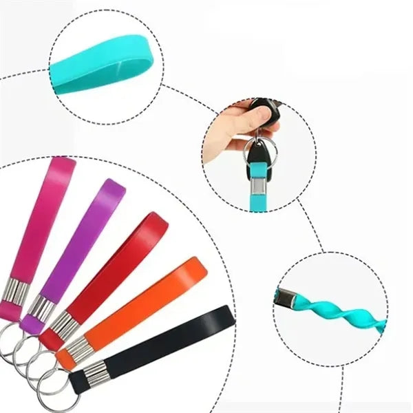 Silicone Bracelet Keychain