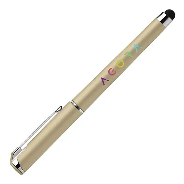 Islander Softy Metallic Gel Pen w/ Stylus - Full Color