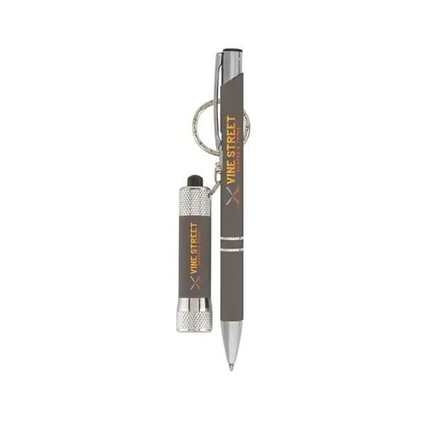 Chic & Chroma Softy - Metal Pen & Flashlight Gift Set