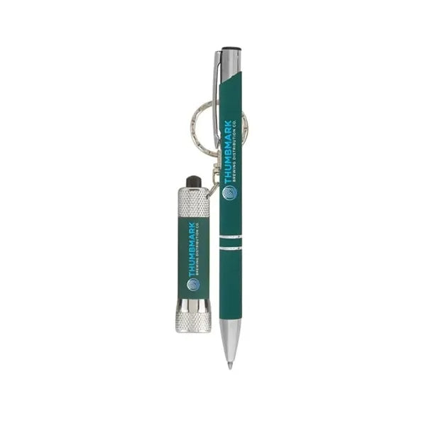 Chic & Chroma Softy - Metal Pen & Flashlight Gift Set