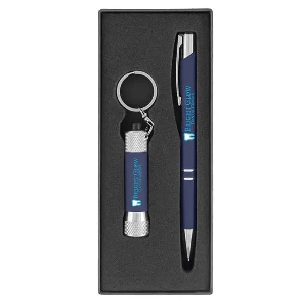 Chic & Chroma Softy - Metal Pen & Flashlight Gift Set